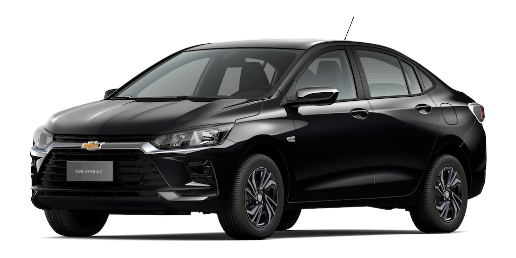 Chevrolet Onix Plus MT cor Preto Ouro Negro